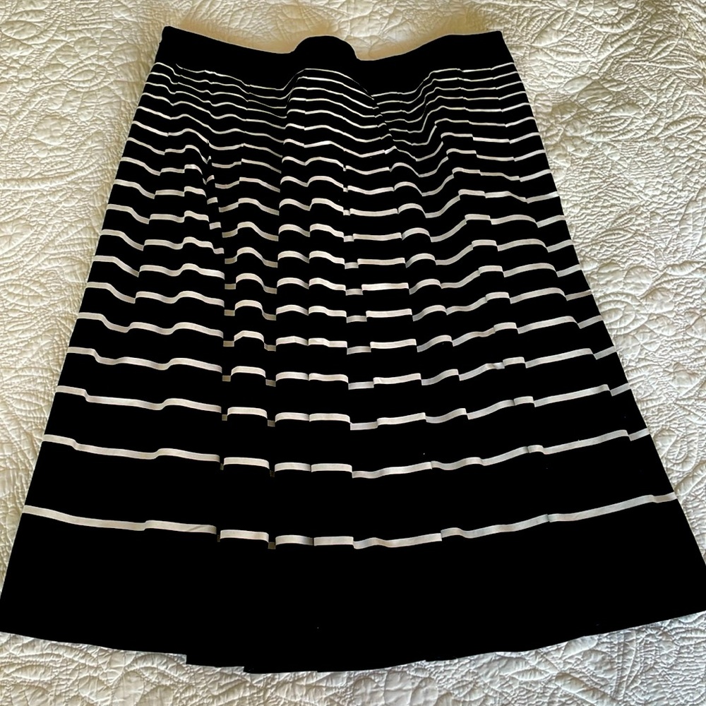 Talbot’s Black and white stripe skirt size 12